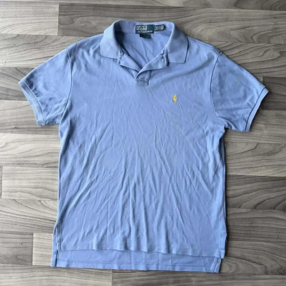 Polo Ralph Lauren Custom Fit Blue Polo Shirt